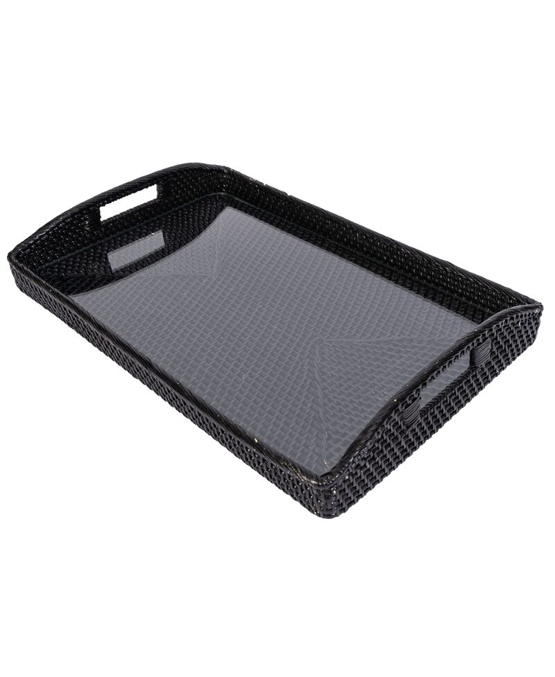 Saboga Home&trade; Rectangular Tray with Glass Insert image number 3