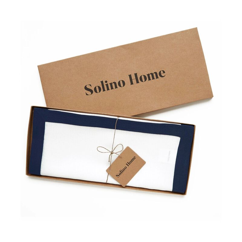 Solino Home Classic 100% Linen Table Runner &ndash; Handcrafted, Machine Washable, Perfect for Holiday and Everyday Dining