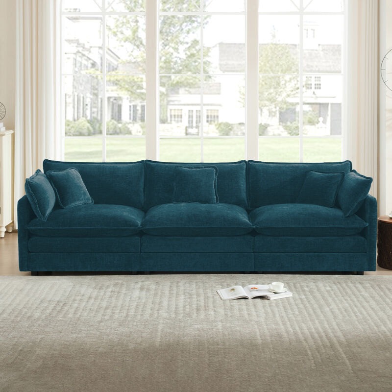 Ninad Mid‑Century Modern 3‑Seater Modular Sofa image number 1