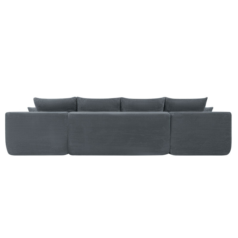 Mernri 126" Cloud Sectional Sofa image number 7