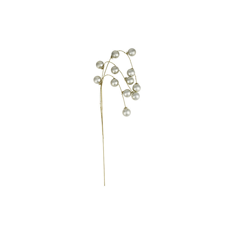 Silver Polyethylene Ball Spray with Iron Stem image number 0