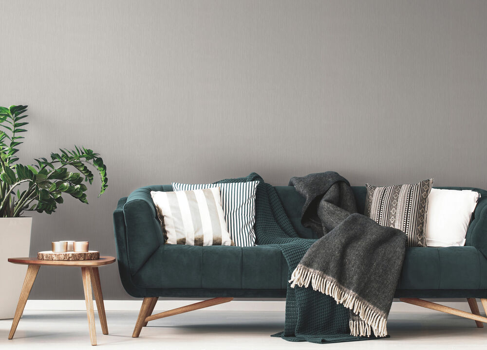 Cascade Glimmer Gray Wallpaper