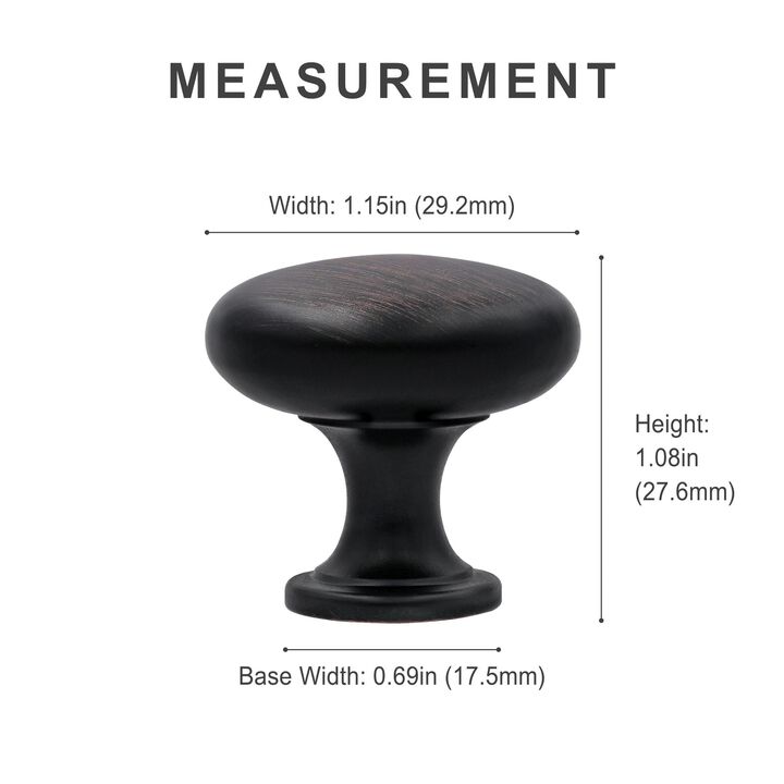 Hestia Hardware 10 Pack Round Kitchen Cabinet Knob