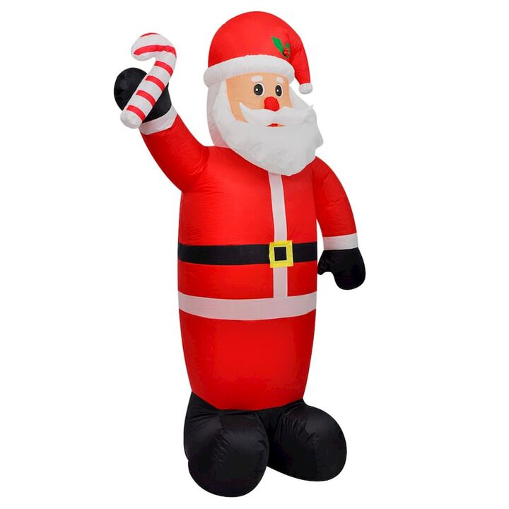 Inflatable Santa Claus Multicolor Polyester 8 ft