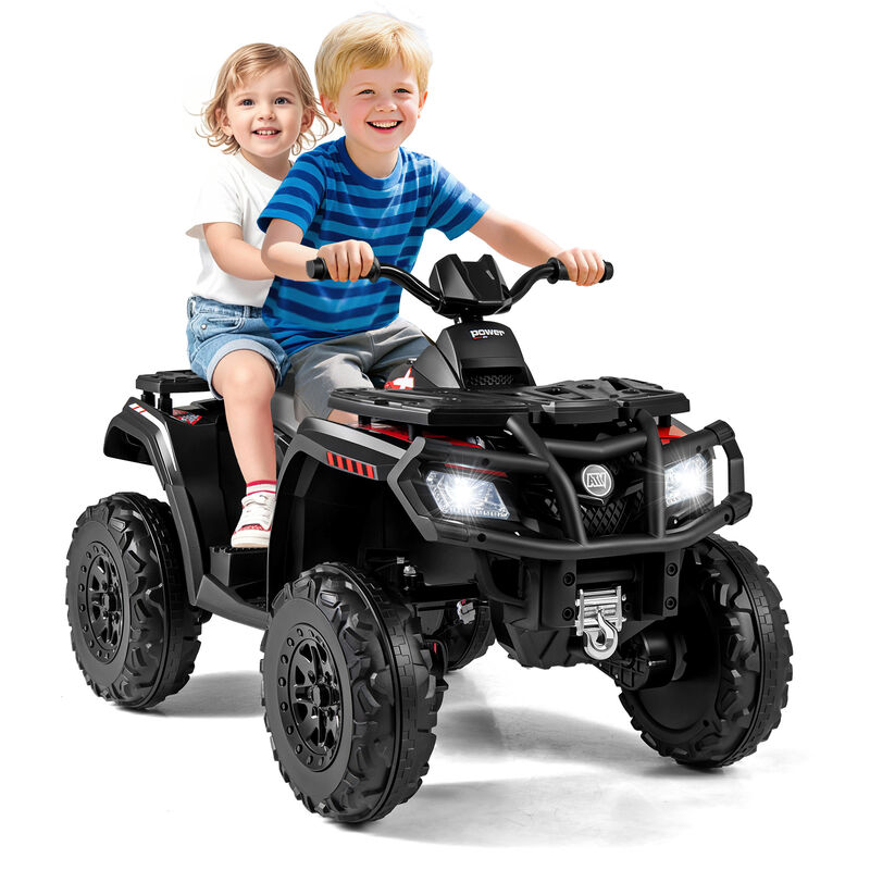 24V Two Seater Kids ATV Vehicle with 4 Motors Music and LED Light Features image number 7
