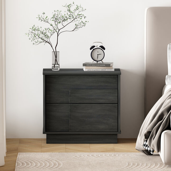 Horizon Dark Gray Nightstand