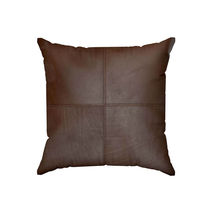 Cowhide Pillow Cover 16&Prime; x 16&Prime;