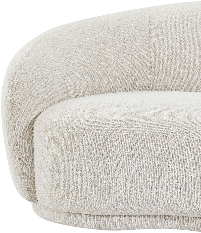 Meridian Furniture Hyde Cream Boucle Fabric Chair