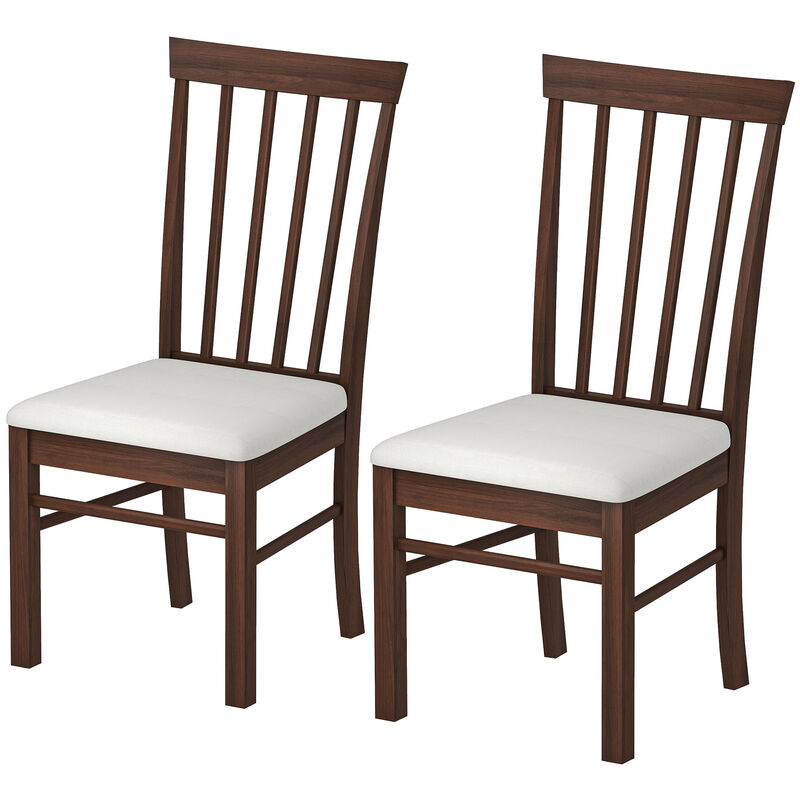 Hivvago Upholstered Kitchen Chairs Set of 2 with Wooden Frame image number 0