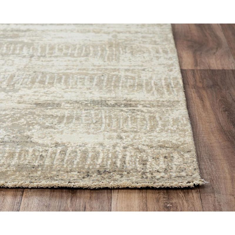 Hybrid Cut Pile Wool/ Tencel Rug, 10' x 13'