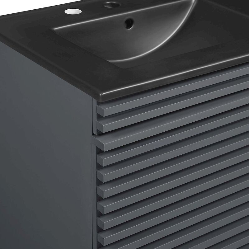 Render 48" Wall-Mount Bathroom Vanity Basin Included image number 8