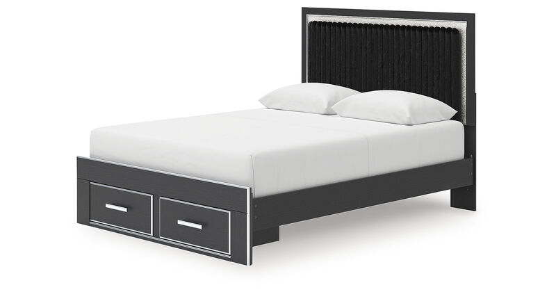 Birmonton Queen Upholstered Panel Storage Bed image number 3