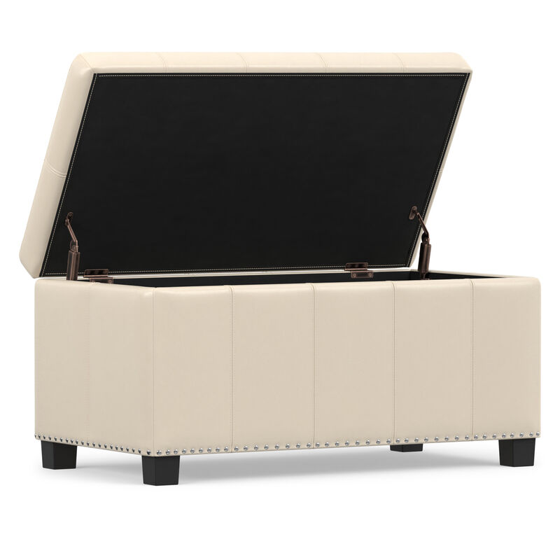 Simpli Home Amelia Storage Ottoman Bench image number 3