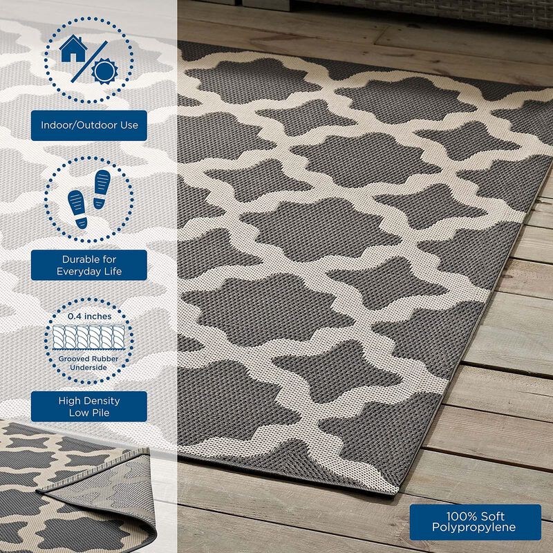 Cerelia Moroccan Trellis 9x12 Indoor and Outdoor Area Rug image number 6