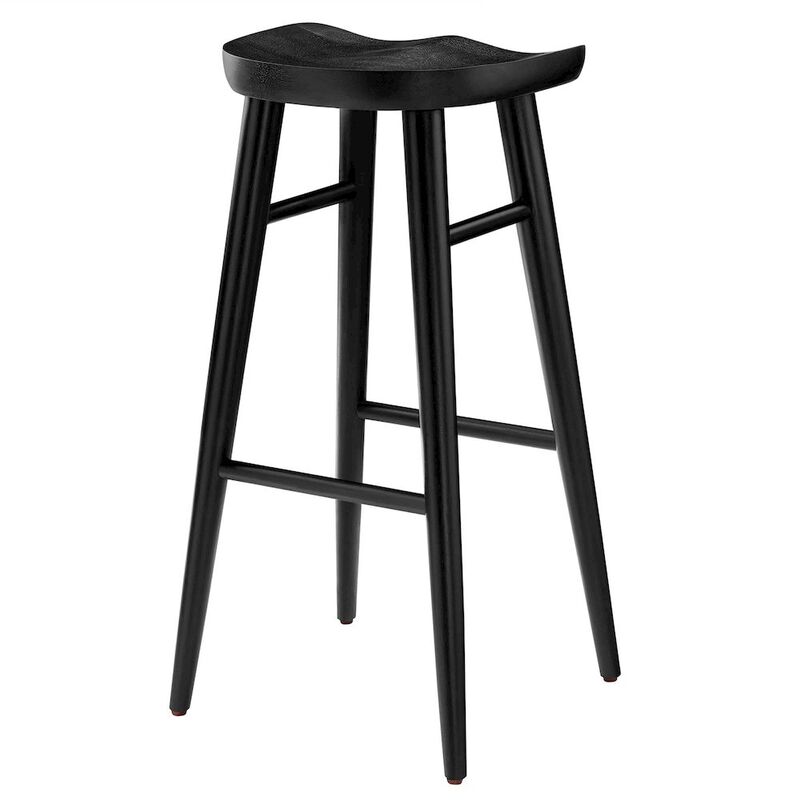 Saville Backless Wood Bar Stools Set of 2 image number 5