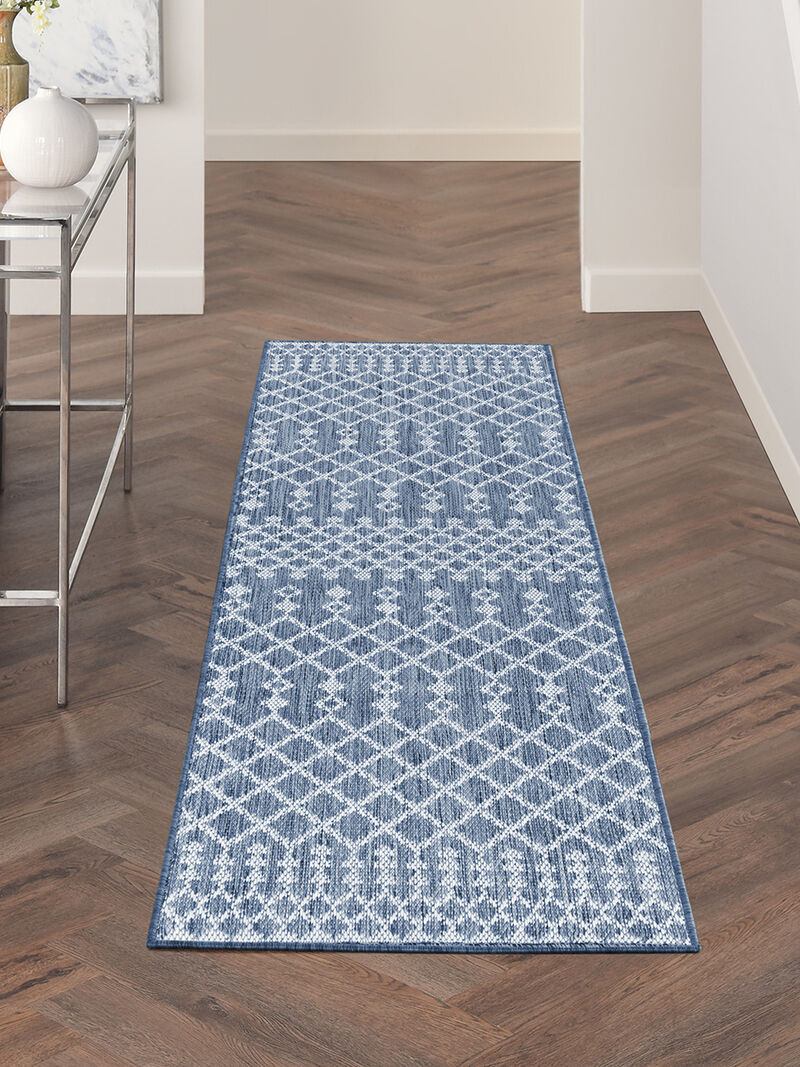 Positano POS02 Navy/Blue 2' x 6' Rug image number 1