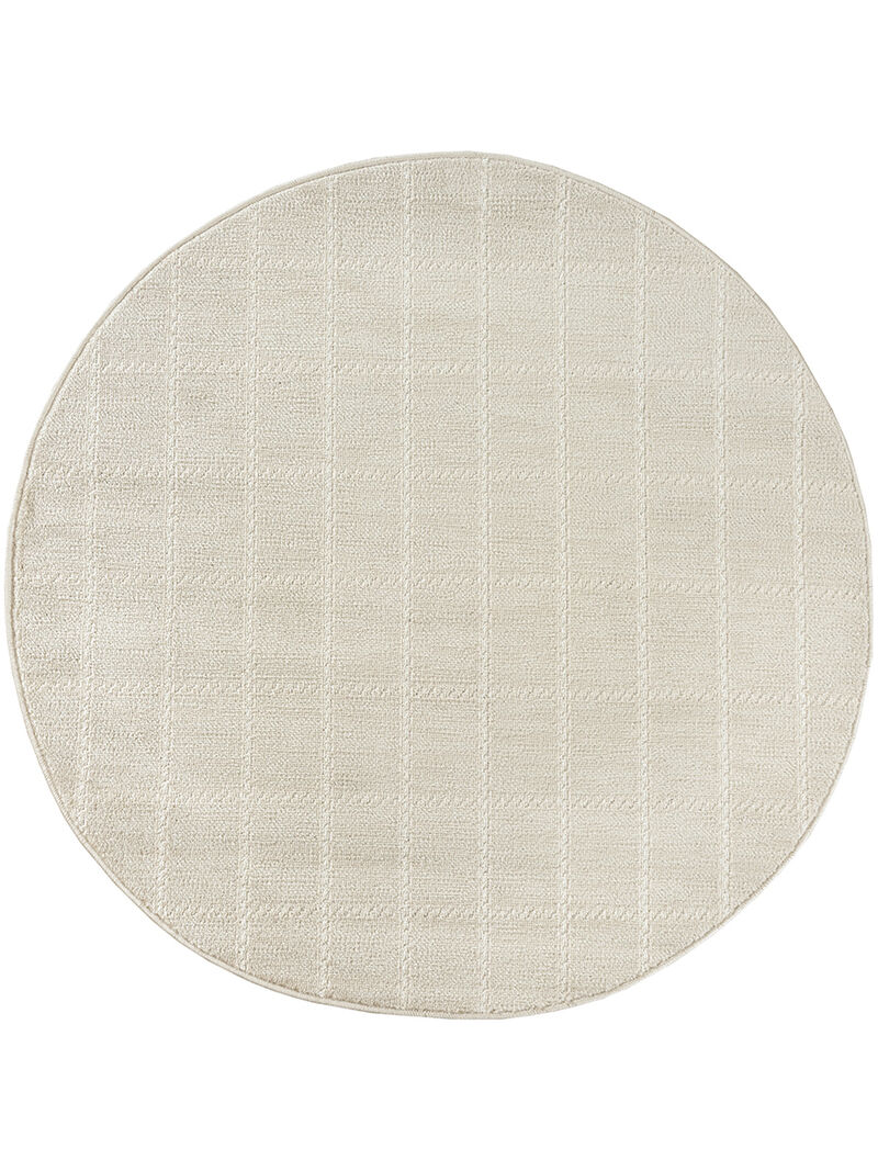Serenity Home SRH05 Ivory/Cream 4' x Round Rug image number 0