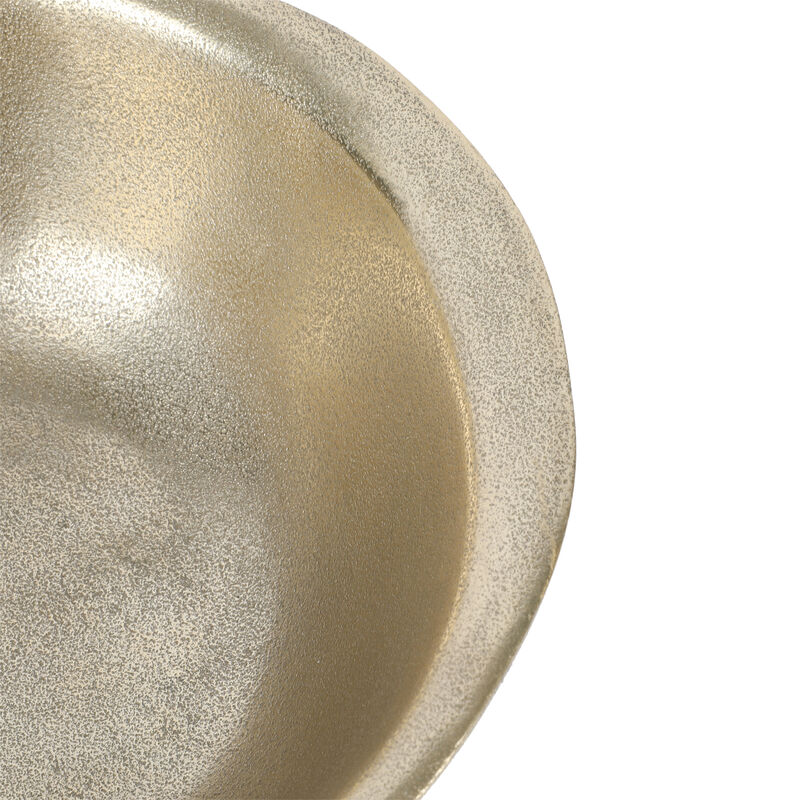 Cravings By Chrissy Teigen 10 Inch Rough Aluminum Bowl in Champagne Gold
