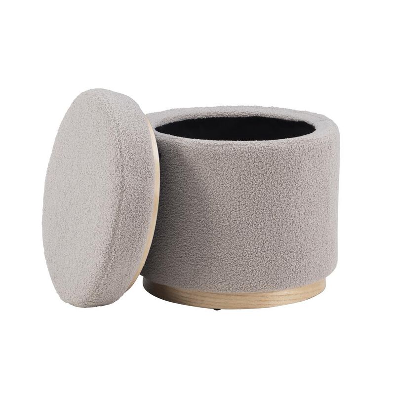 Linon Blanche Storage Ottoman image number 2