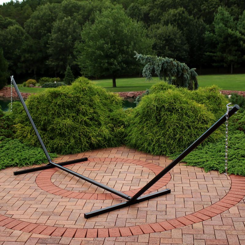 Sunnydaze Powder-Coated Steel Beam Construction Hammock Stand