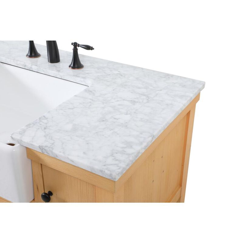Elegant Kitchen and Bath 42 inch Single bathroom vanity in natural wood