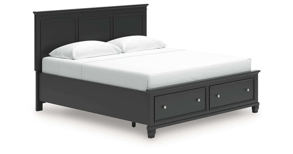 Lanolee King Panel Storage Bed