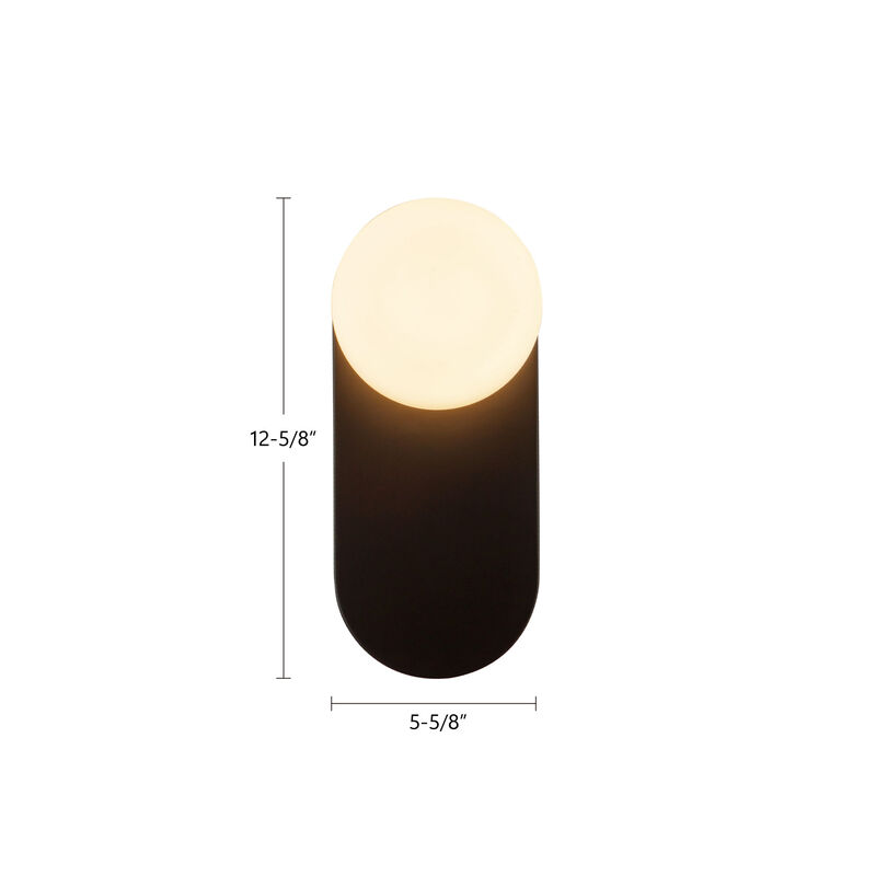 Ariel 12-in Socket Damp-Rated Wall/Vanity Light image number 9