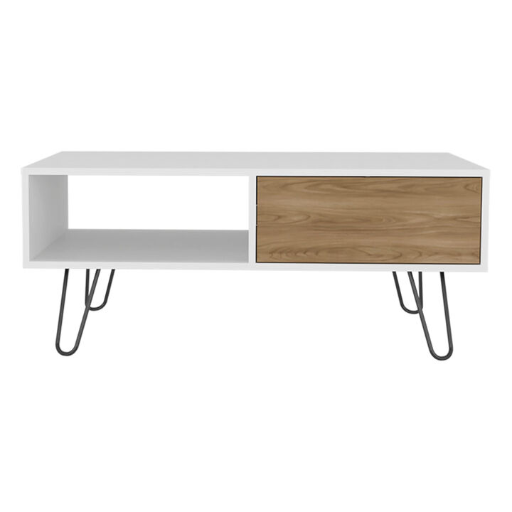 Taylor Coffee table , Living Room, White/Light Pine