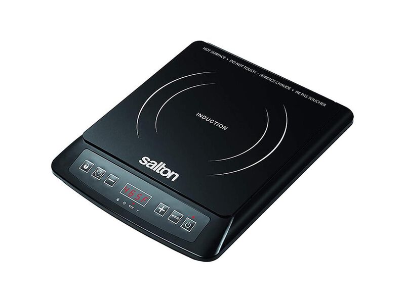 Salton ID1948 - Portable Induction Cooktop with 8 Temperature Settings, Black
