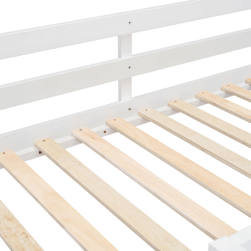 Merax Modern Bunk Bed with 4 Drawers