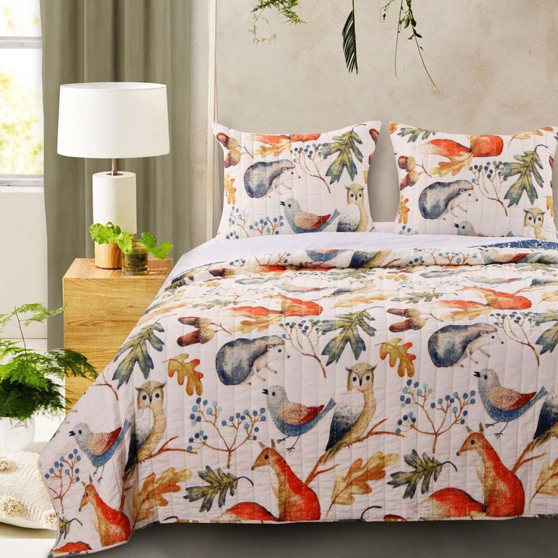 Willow Reversible 2-Piece Quilt & Pillow Sham Set Multicolor Barefoot Bungalow