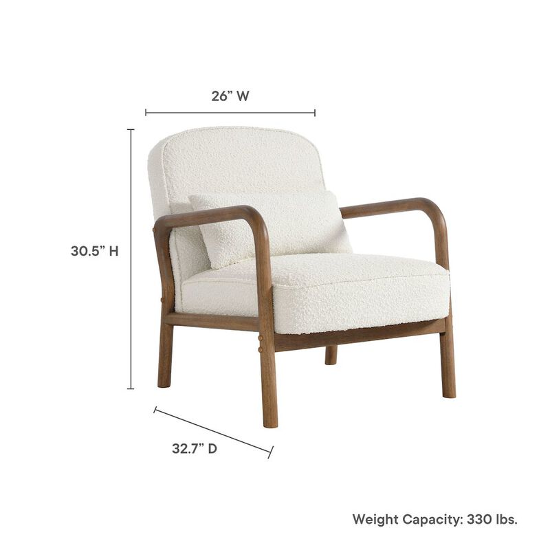 Charlie Boucle Upholstered Armchair image number 2