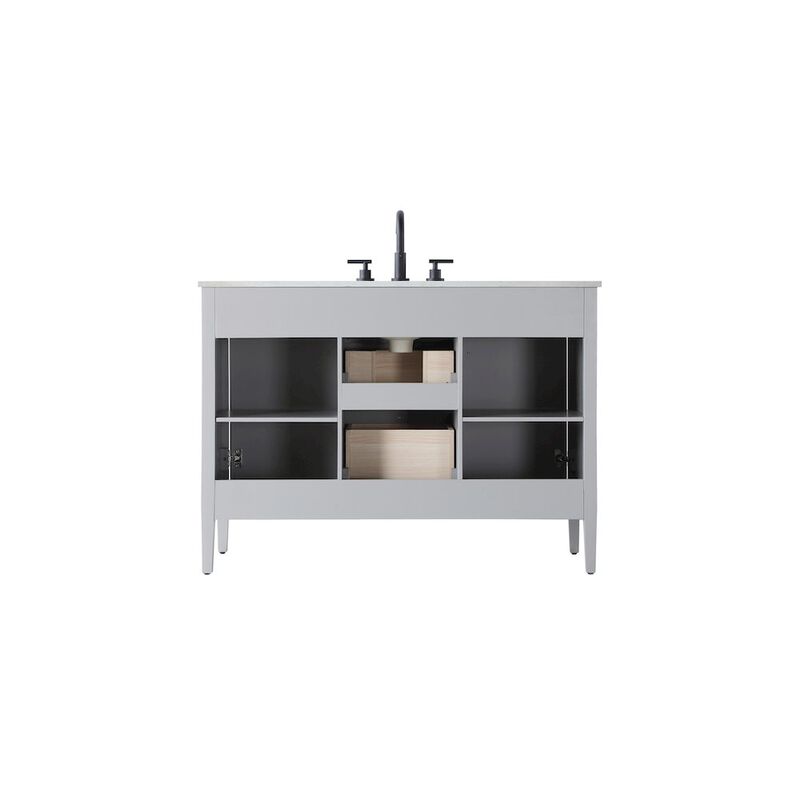 Elegant Kitchen and Bath 48 inch Single Bathroom Vanity in Grey