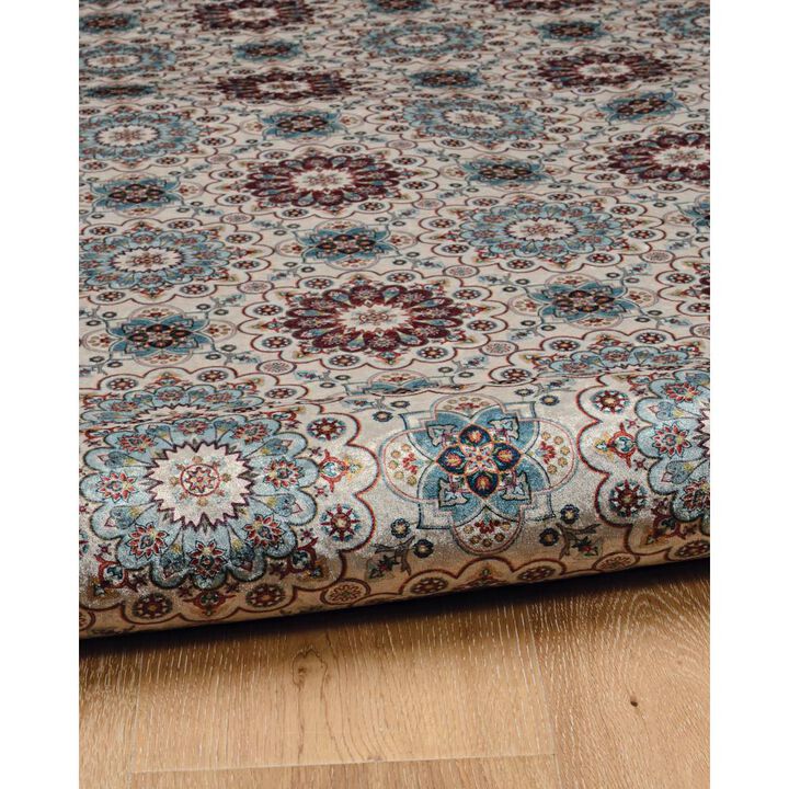 Linon EmeraldCharlotte Ivory&Raspberry, Rug