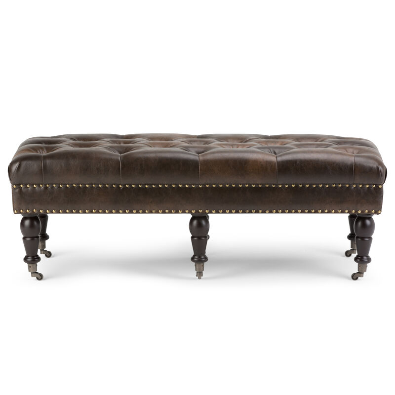 Simpli Home Henley Tufted Ottoman Bench image number 1