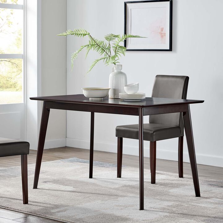 Modway - Oracle 47" Rectangle Dining Table Cappuccino
