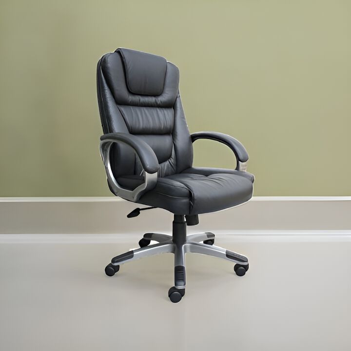 Faux Leather Executive Office Chair for Comfort and Professional Workspace