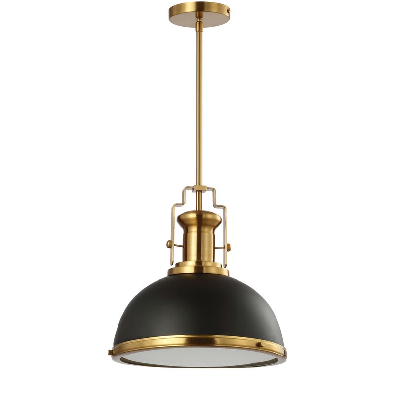 Homer Modern Industrial Iron LED Dome Pendant