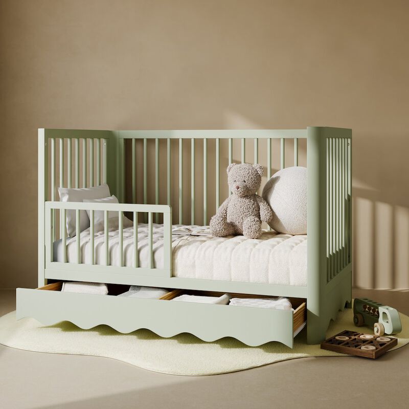 Casablanca Deluxe 5-in-1 Convertible Crib with Drawer - Sage image number 5