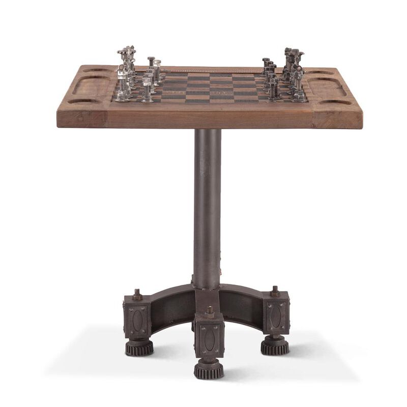 World Interiors Rustic Revival Chess Table image number 0