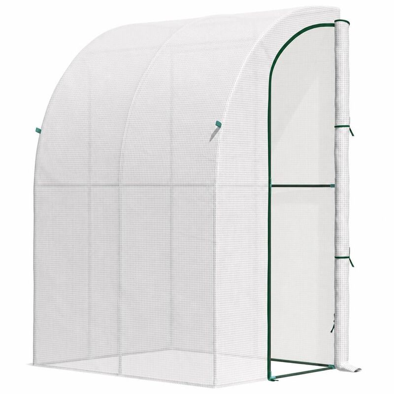WOW PIONEER Outdoor Walk-In Lean To Greenhouse, Sturdy Personal Plant Nursery For Vegetables, Herbs, Flowers And Tropical Plants image number 0