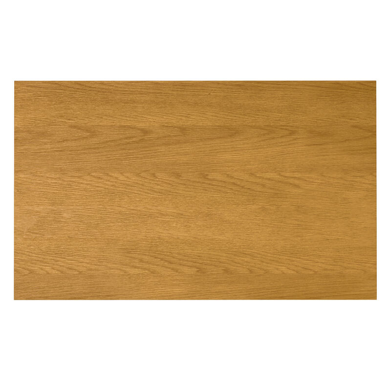 Hunter 66 inch x 40 inch Rectangle Industrial Dining Table in Oak image number 4