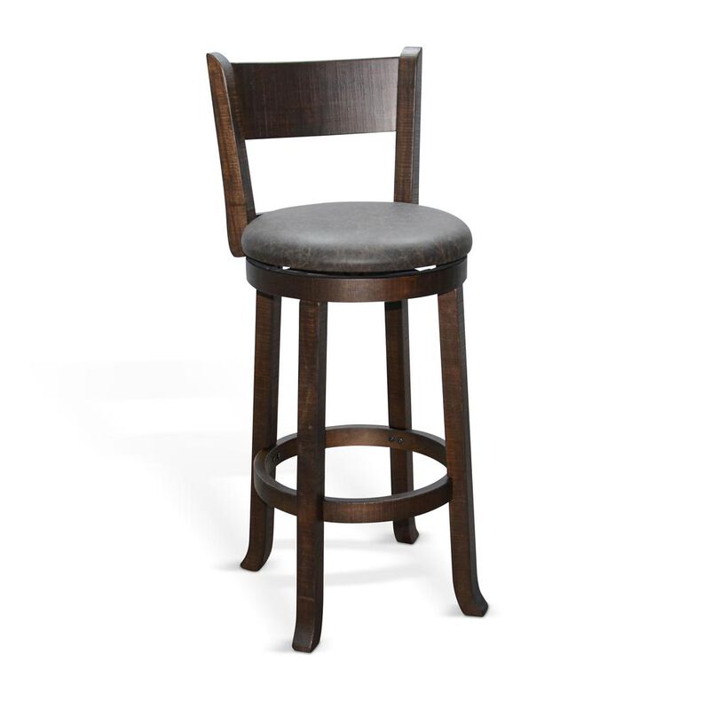 Sunny Designs Bar Swivel Barstool, Cushion Seat