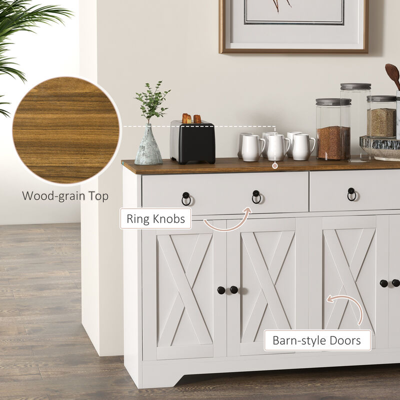 Wooden Kitchen Sideboard &ndash; Multi-Purpose Buffet for Kitchen & Dining image number 4