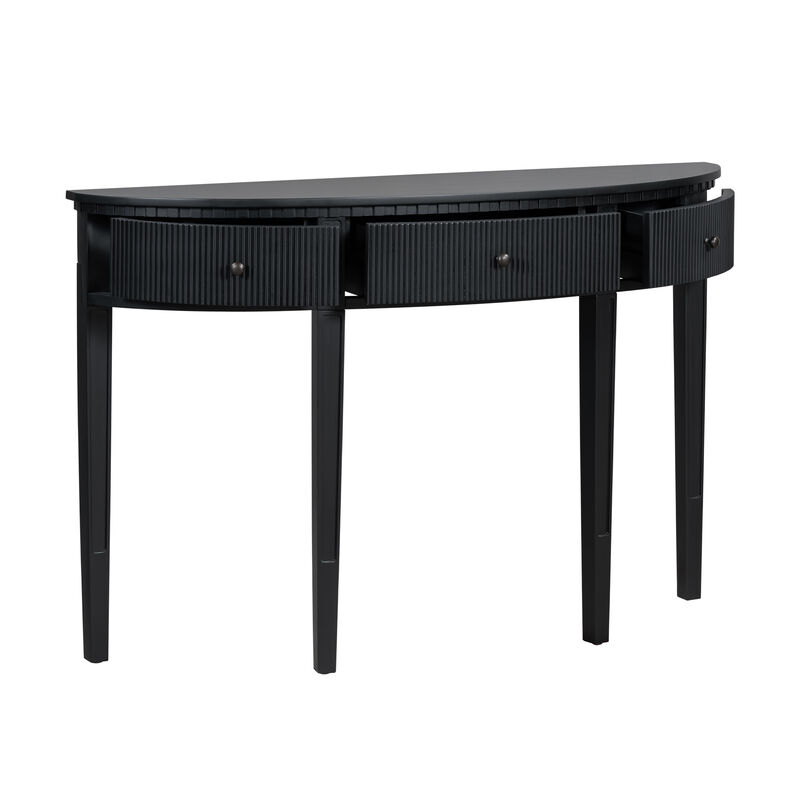 Merax Minimalist Pine Veneer Console Table