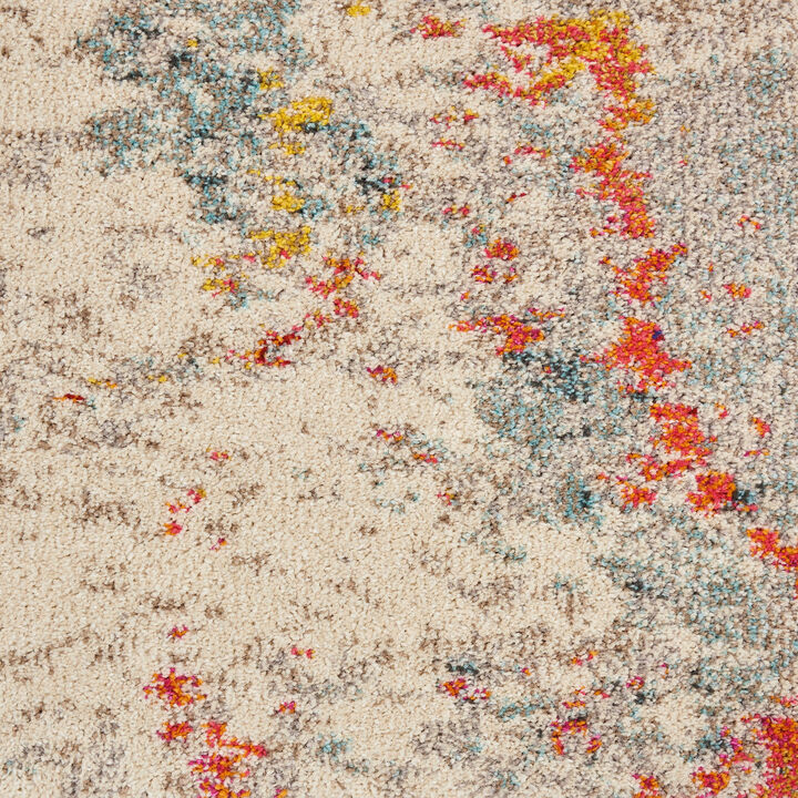 HomeRoots Abstract Power Loom Area Rug