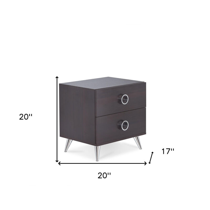 Accent Table with 2 Storage Drawers &ndash; Ideal for Living Room or Bedroom