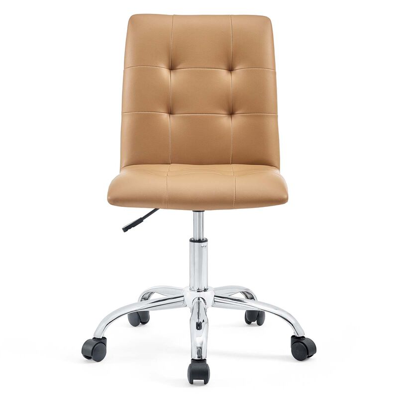 Modway Furniture - Prim Armless Mid Back Office Chair Tan