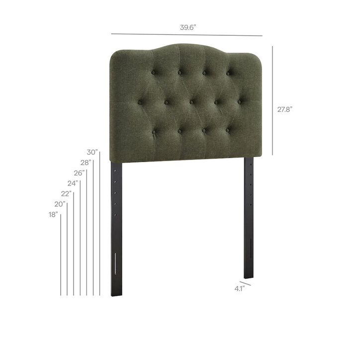 Annabel Premium Linen Blend Twin Headboard