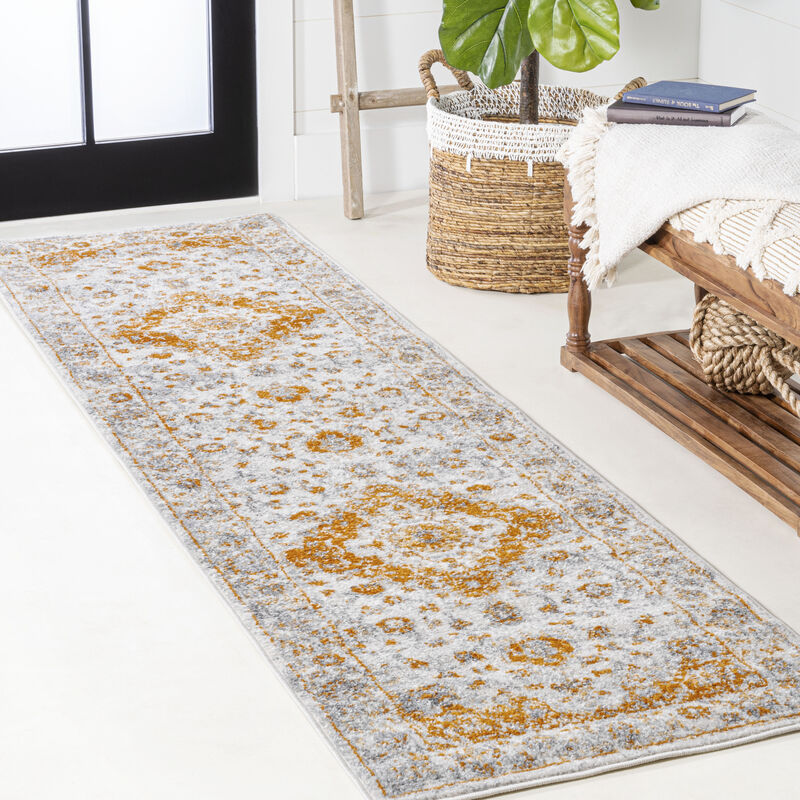 Indhira Ornate Medallion Persian Area Rug